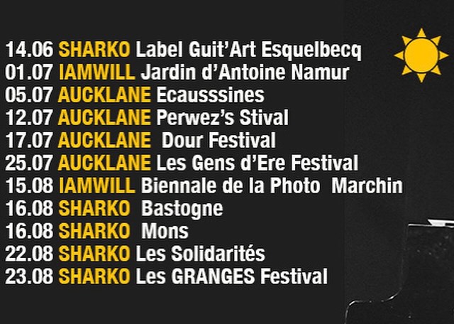 @sharkobelgium 
@aucklane 
@iamwill.music 

#summervibes☀️️ #festival #iamwillmusic #sharko #aucklane